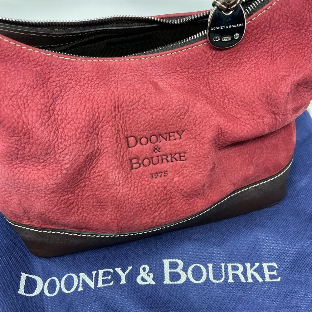Dooney & Bourke Vintage Rose Nubuck Leather Shoulder Bag